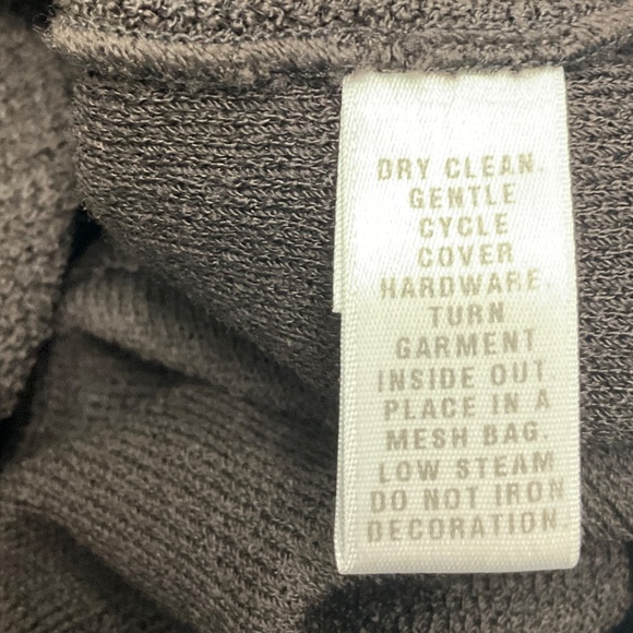 ST. JOHN DARK BROWN WOOL AND VISCOSE KNIT JACKET AND SKIRT SET - Picture 6 of 9